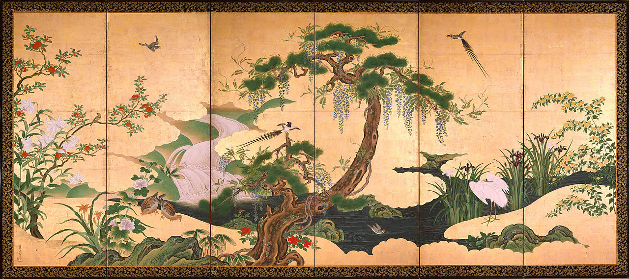 Kano_Eino_-_Birds_and_Flowers_of_Spring_and_Summer_-_Google_Art_Project